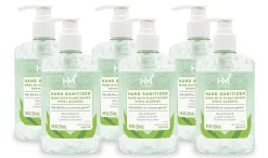 Highmark® Hand Sanitizer With Aloe, Floral Scent, 8 Oz, Green, Case Of 6 Bottles