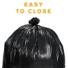 Highmark™ Heavy Duty 0.9 mil. Extra-Large Trash Bags, 45 Gallon, 45" x 38.75", Black, Box Of 24