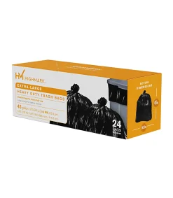 Highmark™ Heavy Duty 0.9 mil. Extra-Large Trash Bags, 45 Gallon, 45