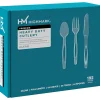 Highmark® Heavy-Duty Plastic Cutlery, Clear, Pack Of 192 Utensils