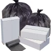 Highmark™ High-Density Can Liners, 0.87 mil, 22 Mic, 40 - 45 Gallons, 40" x 48", Black, Box Of 150