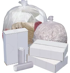 Highmark™ High-Density Can Liners, 0.47 mil, 12 Mic, 33 Gallons, 33" x 40", Natural, Case Of 250