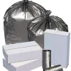 Highmark™ Linear Low Density Can Liners, 1.7 mil, 56 Gallons, 43" x 47", Silver, Box Of 50