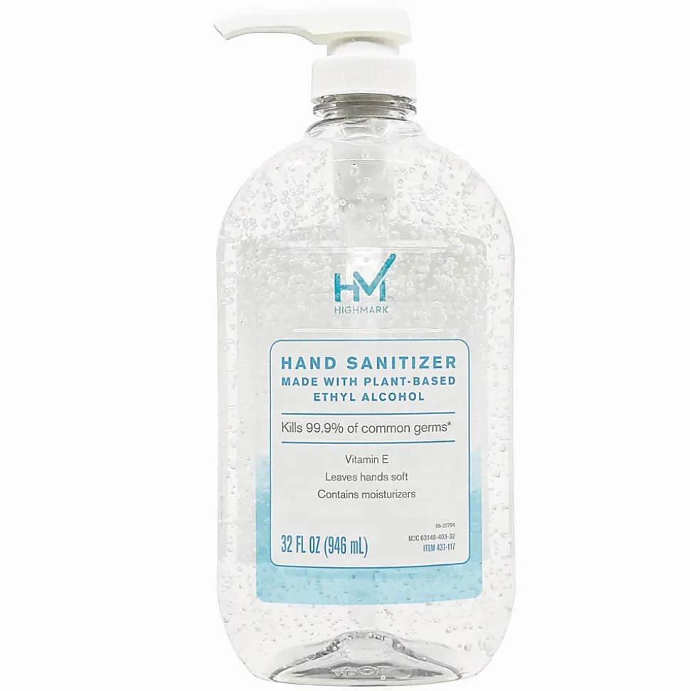 Highmark® Original Hand Sanitizer, Fresh Scent, 32 Oz, Clear
