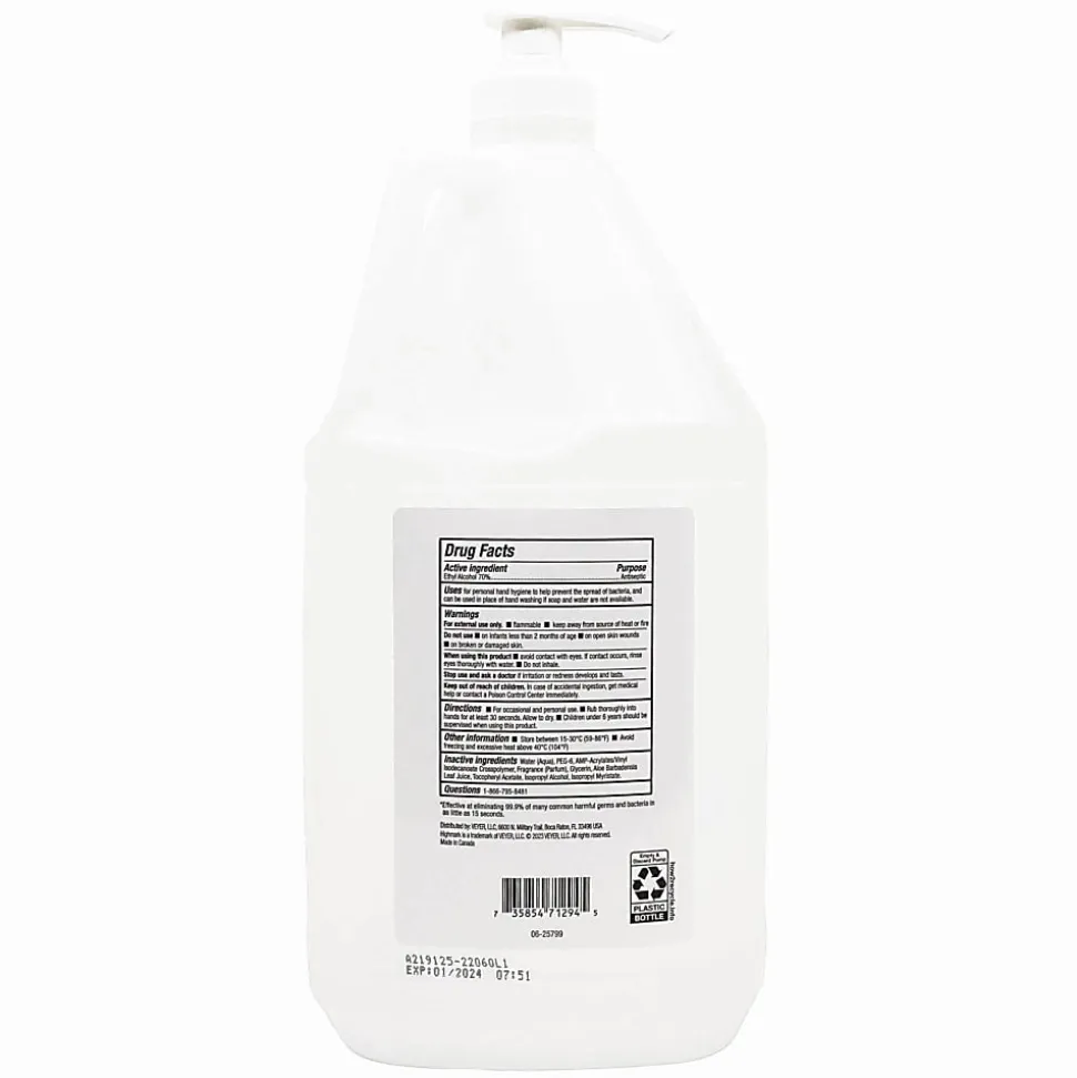 Highmark® Original Hand Sanitizer, Fresh Scent, 1 Gallon, Clear