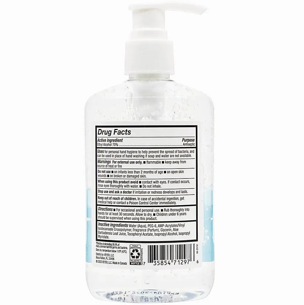 Highmark® Original Hand Sanitizer, Fresh Scent, 8 Oz, Clear, Case Of 6 Bottles