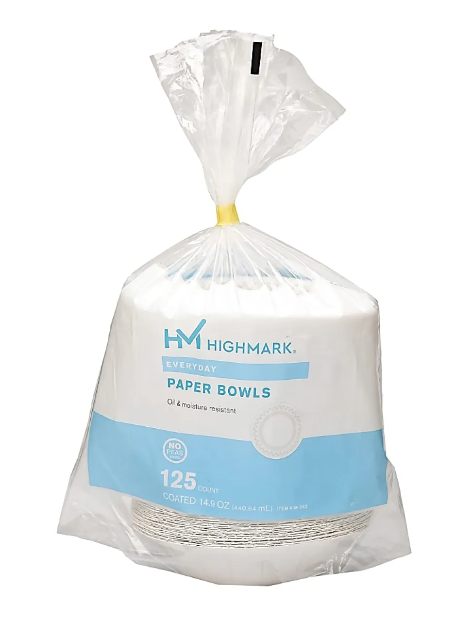 Highmark® Paper Bowls, 14.9 oz, Printed White, Pack Of 125