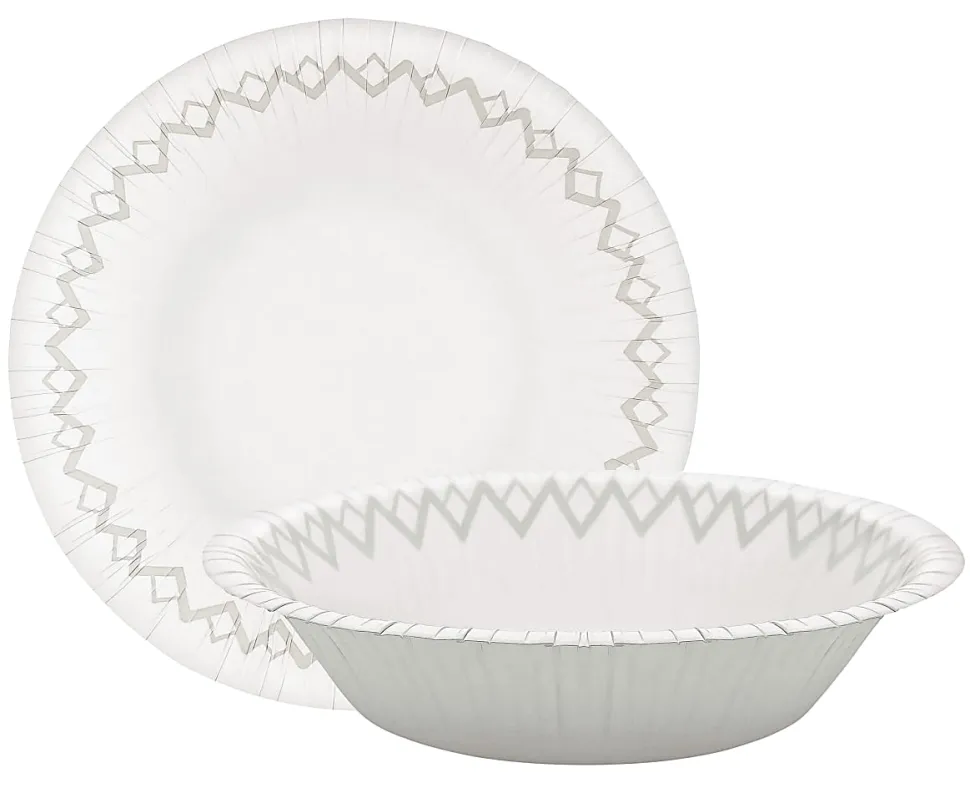 Highmark® Paper Bowls, 14.9 oz, Printed White, Pack Of 125