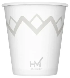 Highmark® Paper Hot Cups, 10 Oz, Printed White, Pack Of 50