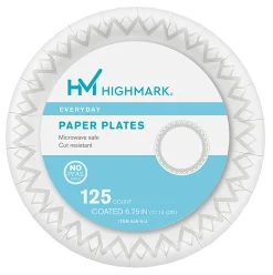 Highmark® Paper Plates, 6-3/4