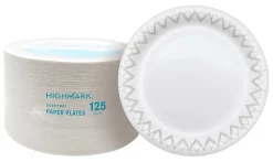 Highmark® Paper Plates, 6-3/4