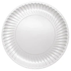 Highmark® Paper Plates, 8-3/4", White, Pack Of 120