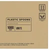 Highmark® Plastic Utensils, Medium-Size Spoons, White, Box Of 1,000 Spoons