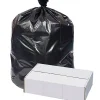 Highmark™ Repro 2-mil Can Liners, 60 Gallons, 38" x 58", 70% Recycled, Black, Case Of 50