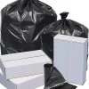 Highmark™ Repro Trash Liners, 1.25 mil, 40 To 45 Gallons, 70% Recycled, Black, Box Of 100 Liners