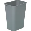 Highmark™ Standard Wastebasket, 10 1/4 Gallons, Silver