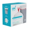 Highmark™ Tall 0.9 mil Drawstring Kitchen Trash Bags, 0.9mil, 13 Gallon, 27.375" x 24", White, Box Of 120