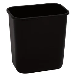 Highmark™ Wastebasket, 3.25 Gallons, 12-1/4"H x 8-1/2"W x 12"D, Black