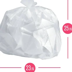 Highmark™ Wastebasket Trash Bags, 0.34 mil, 10 Gallon, Clear, Box Of 160 Bags