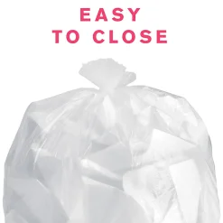 Highmark™ Wastebasket Trash Bags, 0.34 mil, 10 Gallon, Clear, Box Of 160 Bags