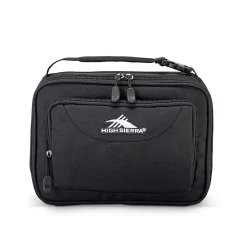 High Sierra Single Compartment Lunch Case, 7-1/8"H x 10-7/16"W x 3-3/16"D, Black