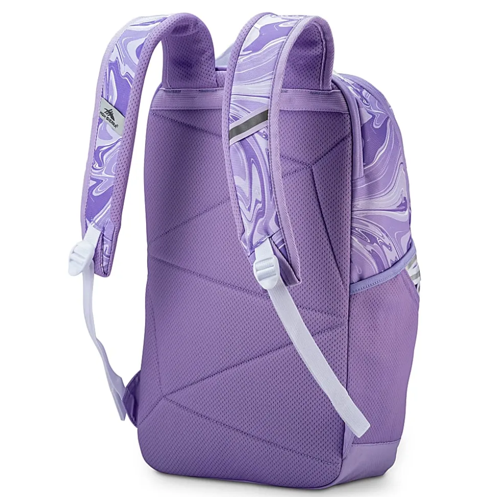 High Sierra Swoop Backpack With 17" Laptop Pocket, Marble Lavender