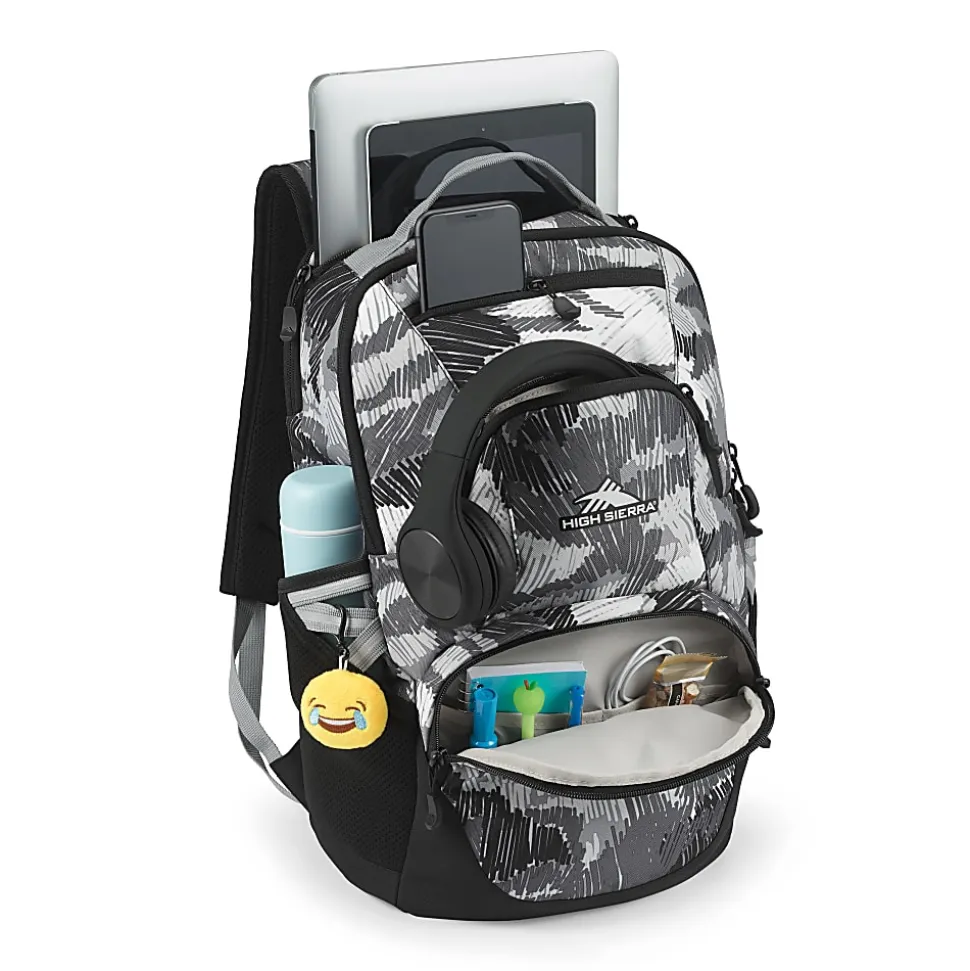 High Sierra Swoop Backpack With 17" Laptop Pocket, Camo