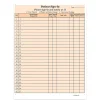 HIPAA Compliant Patient/Visitor Privacy 2-Part Sign-In Sheets, 8-1/2" x 11", Orange, Pack Of 1,000 Sheets