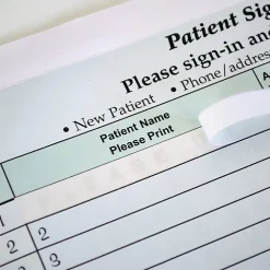 HIPAA Compliant Patient/Visitor Privacy 2-Part Sign-In Sheets, 8-1/2
