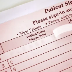 HIPAA Compliant Patient/Visitor Privacy 2-Part Sign-In Sheets, 8-1/2
