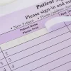 HIPAA Compliant Patient/Visitor Privacy 2-Part Sign-In Sheets, 8-1/2" x 11", Purple, Pack Of 1,000 Sheets