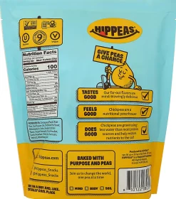 HIPPEAS Chickpea Puffs, White Cheddar, 0.8 Oz, Total Qty 72