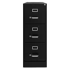 Hirsh Commercial 22"D Vertical 3-Drawer File Cabinet, Black