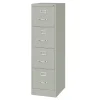 Hirsh 22"D Vertical 4-Drawer File Cabinet, Light Gray