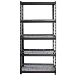 Hirsh® Iron Horse 2300 Steel Wire Deck Shelving Unit, 5 Shelves, 72