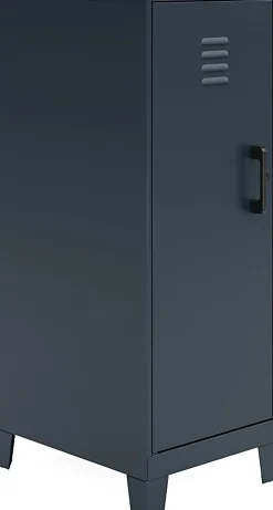 Hirsh SOHO Storage Locker Cabinet, 3-Shelf, 27-1/2”H x 14-1/4”W x 18”D, Black