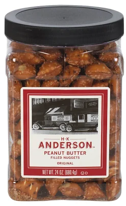H.K. Anderson™ Peanut Butter-Filled Pretzel Nuggets, 24-Oz Tub