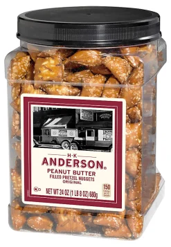 H.K. Anderson™ Peanut Butter-Filled Pretzel Nuggets, 24-Oz Tub