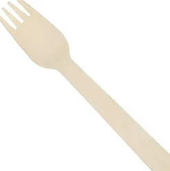 Hoffmaster Wood Cutlery, Forks, 6", Natural, Pack Of 1,000 Forks