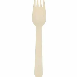 Hoffmaster Wood Cutlery, Forks, 6", Natural, Pack Of 1,000 Forks