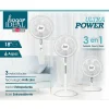 Hogar Ideal 3-in-1 Ultra Power 18” Blade Fan, 51” x 15”, White