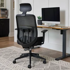 HON Altern Task Chair - Fabric, Foam Seat Material - Mesh Back Material - Black Frame Color - Mid Back - Black - Armrest - 1 Each