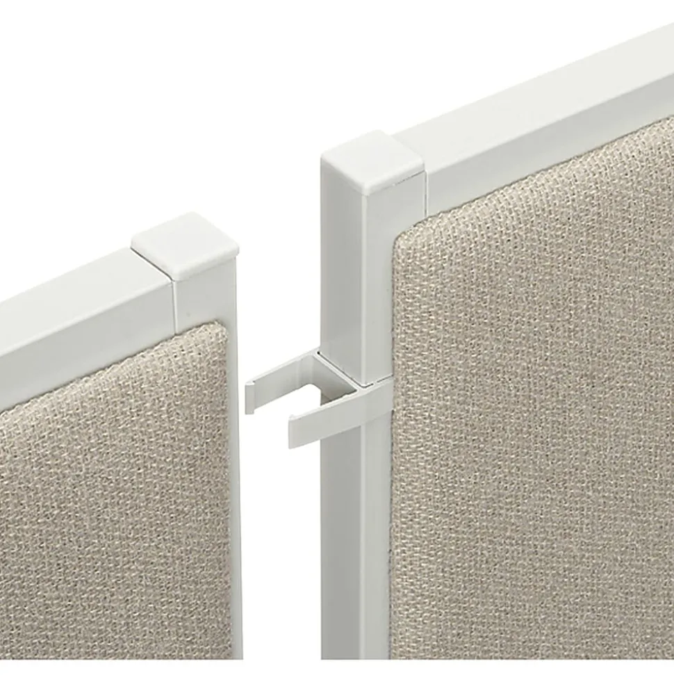 HON® Basyx basyx by HON Versé® Partitions, QuickConnect 180° Straight Connector, Pack Of 2