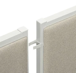 HON® Basyx basyx by HON Versé® Partitions, QuickConnect 180° Straight Connector, Pack Of 2