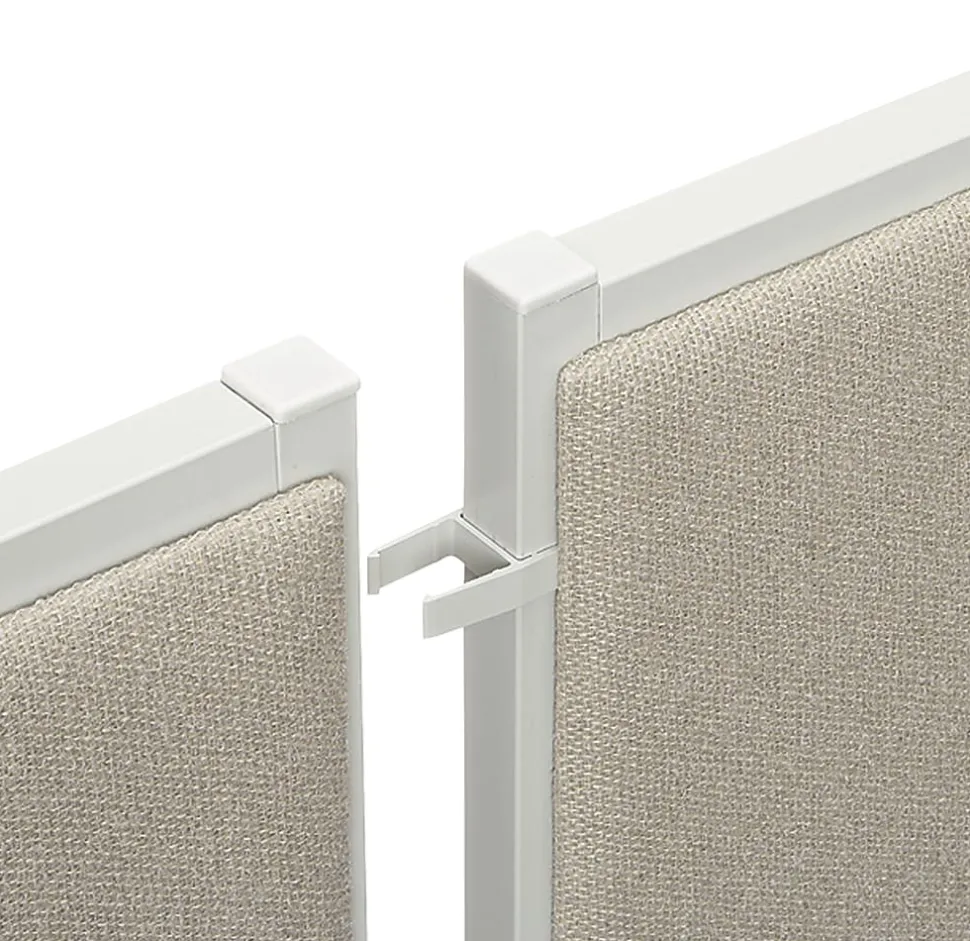 HON® Basyx basyx by HON Versé® Partitions, QuickConnect 180° Straight Connector, Pack Of 2