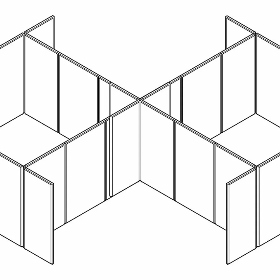 HON® Basyx Verse® Panel System, 72"H x 48"W, Gray