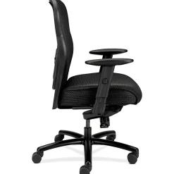 HON® Basyx Wave™ Ergonomic Mesh High-Back Big And Tall Executive Chair, Black