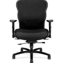 HON® Basyx Wave™ Ergonomic Mesh High-Back Big And Tall Executive Chair, Black