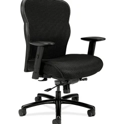 HON® Basyx Wave™ Ergonomic Mesh High-Back Big And Tall Executive Chair, Black