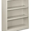 HON® Brigade® 3 Shelf Transitional Modular Shelving Bookcase, 41"H x 34-1/2"W x 12-5/8"D, Light Gray